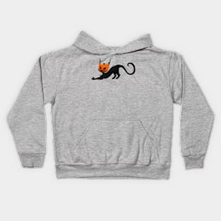 Pumpkin Cat Kids Hoodie